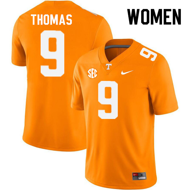 Women #9 Jakobe Thomas Tennessee Volunteers College Football Jerseys Stitched-Orange